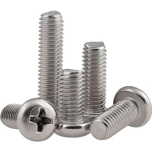 Round Head Screws A2 Stainless Phillips Pan Screw M2.5 M3