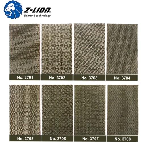 Z-LION 2 Sheets Diamond Sandpaper Electroplated Polishing Sheet Abrasive Sanding Paper Grit 60 120 200 400 Replacement Abrasive