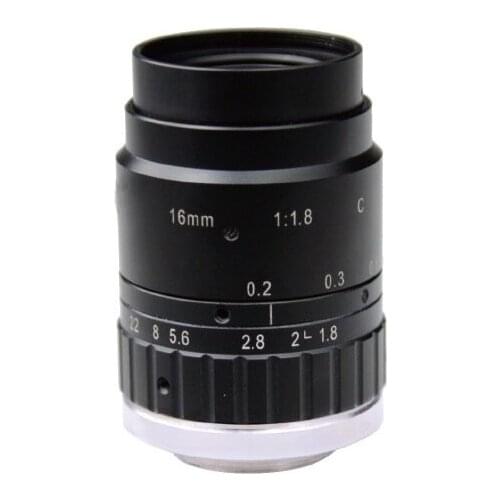 10 Mega Pixel C-Mount 16mm 2/3" FA / Machine Vision fixed focal length lenses Industrial camera Lens F1.8 manual Iris CCTV lens