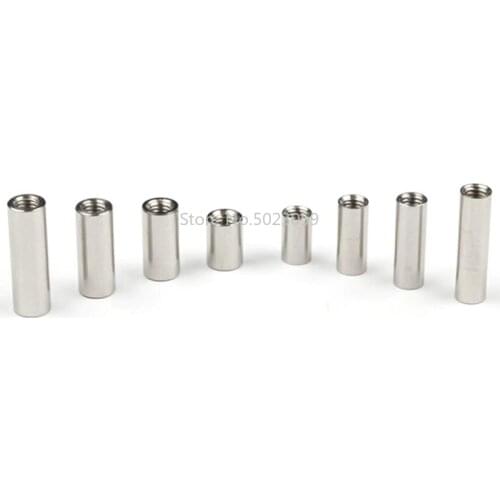 10 pieces Diy Knife material Making knife Handle screw Cylindrical Nuts Connecting pipe rivet Cheese M4 Thread