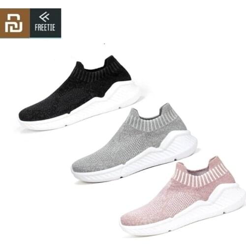 2020 Youpin FREETIE Women Walking Socks Shoes Antibacterial Water Repellet Waterproof One Piece Breathable Casual Shoes Sneakers