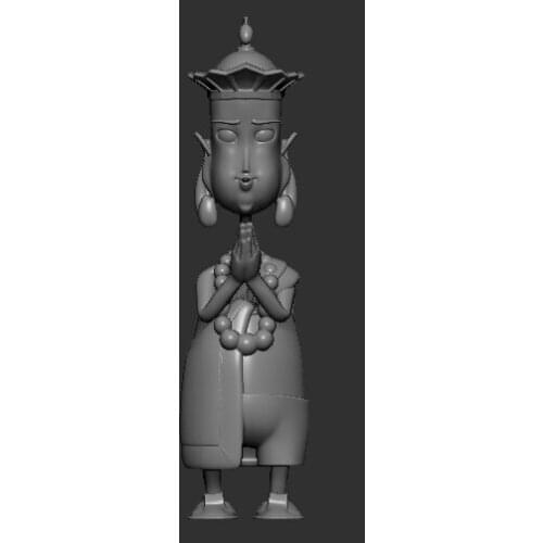 3d model relief for cnc in STL file format Tang Monk