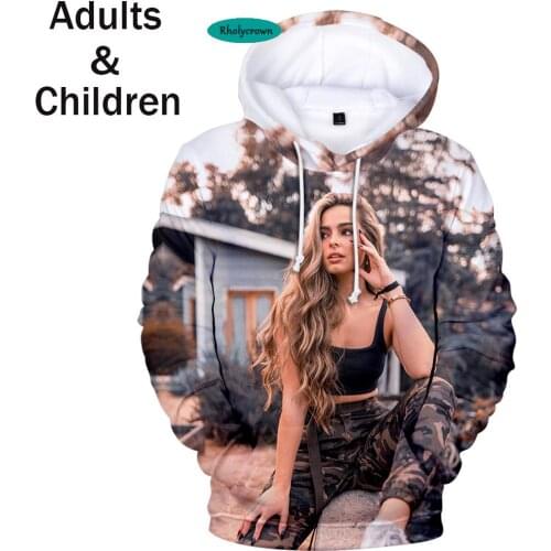 Addison-Rae 3D hoodies womens Sweatshirts Fashion Music Star fans Idol Clothes Super Star All-match 3D Sweatshirt