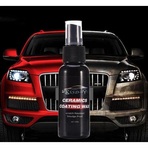 50mL Car Liquid Glass Coating Wax Ceramic Polish Paint Care Auto Detailing Glasscoat Motorcycle Paint Care Glass With Towel