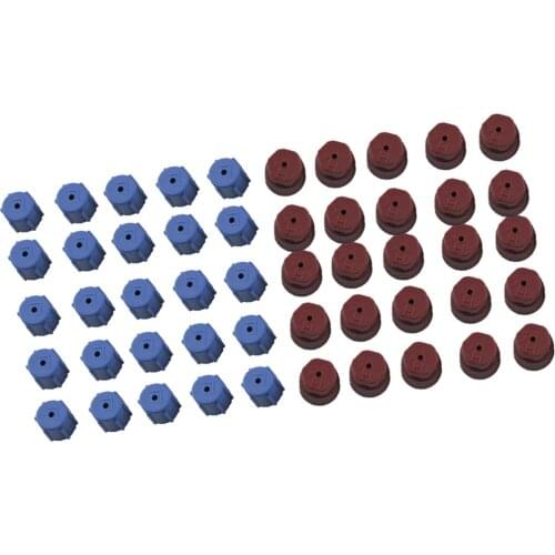 50 Pieces AC A/C Charging Port Service s R134a R12 13mm & 16mm AC Service Charging Port Red Blue