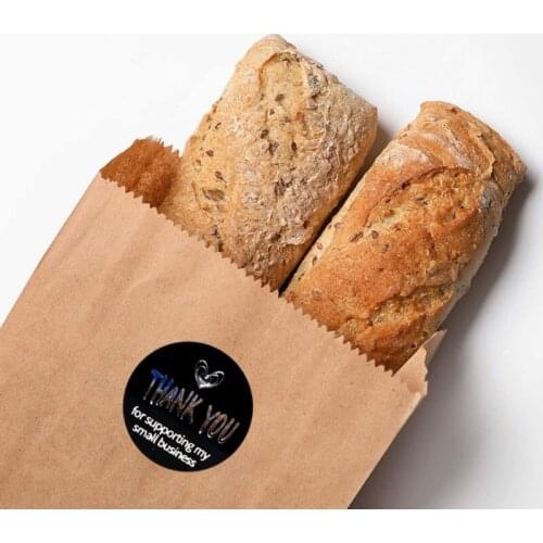 500pcs Thank You for Supporting My Small Business Stickers Bronzing Seal Label 37MF