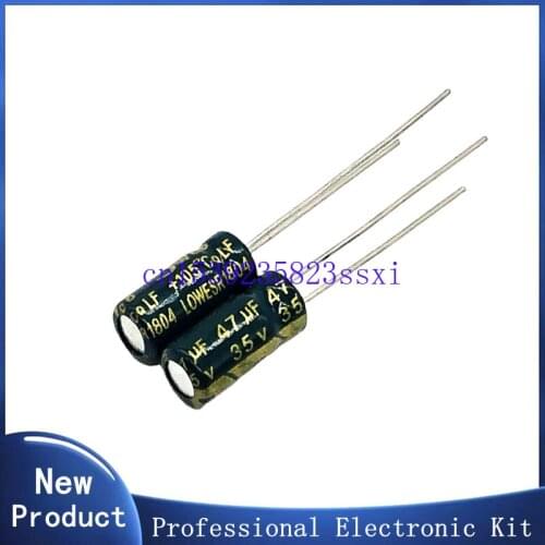 20pcs/lot S104 Low ESR/Impedance high frequency 35v 47UF aluminum electrolytic capacitor size 5*11 47UF35V 20
