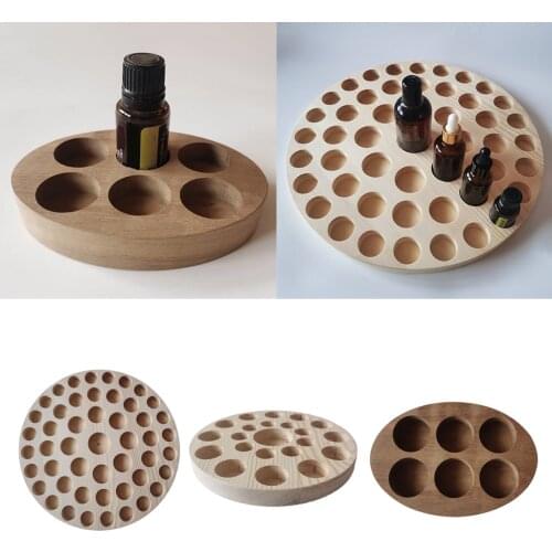 Wood Essential Oil Display Stand Rack Organizer for Display & Storage Perfume Aromatherapy Oils Displaying Rack Shelf