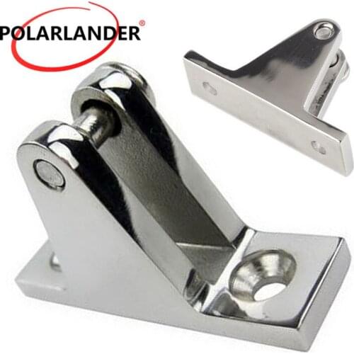 For Boat Yacht Marine Bimini Top Fitting Deck Hinge Hardware Stainless Steel 316 Pin Mountain Type Fittings Accessory 90 Degree