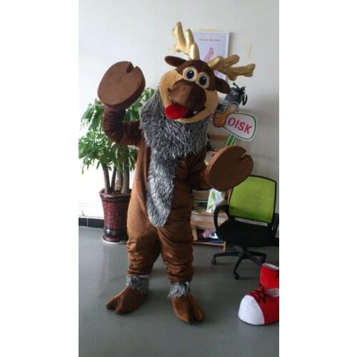 FurryMascot Fast Shipping fanny cartoon movie deer sven mascot costume party birthday cosplay accept customize toys kids