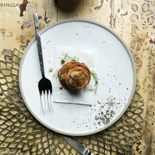 Creative ceramics Western dish steak dish home fruit plate restaurant set dish dish dessert plate flat plate tableware
