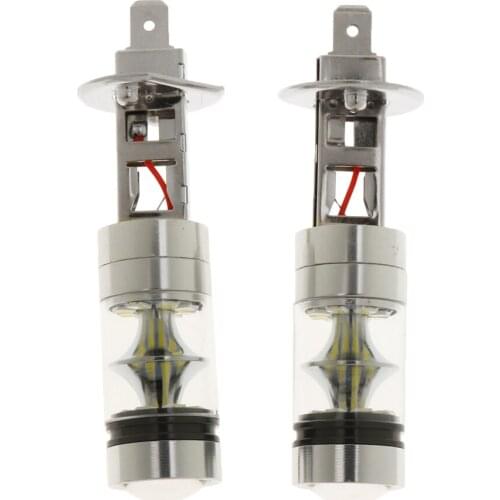 2pcs H1 Car Fog Light Bulb Fog Lamp White Replacement for LED Foglight DRL Driving Light 10000K 100W Car Fog Light Bulbs