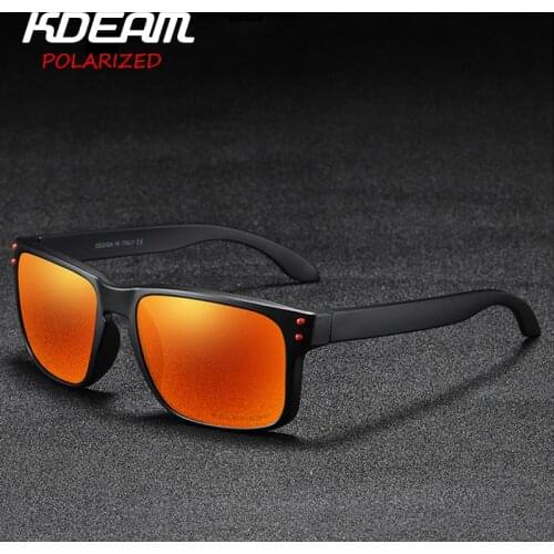 KDEAM Classic Sports style Polarized Men Sunglasses Ultralight Frame Outdoor Travel Sun Glasses Male Fashion UV400 Goggles XH93