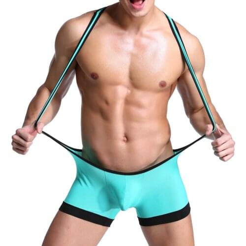 Mens Undershirts Shorts Mesh Breathable Sexy Underwear Penis Pouch Bodysuit Singlet Wrestling Gay Jumpsuits Slip Sissy Sleepwear