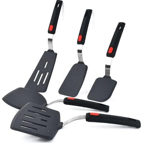 5-Piece Silicone Spatula Set Heat-Resistant Non-Stick Rubber Kitchen Spatula for Cooking, Baking and Stirring