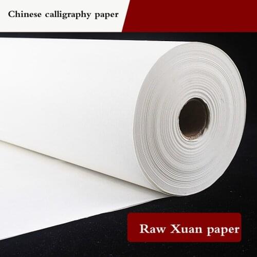 Raw Rolling Xuan Paper Chinese Rice Papers Calligraphy Painting Paper Xuan Paper White Rijstpapier Carta Di Riso Craft Supply