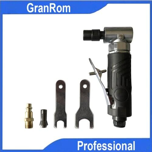 Pneumatic Angle Grinder Pneumatic 90° Angle Wind Mill 1/4" Air Engraving Machine Rust Remover Polisher