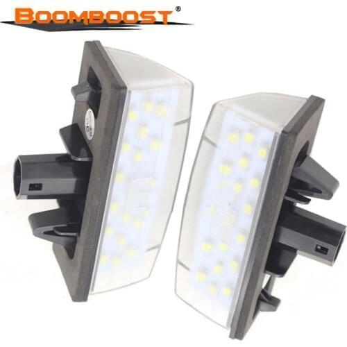 SMD3528 LED Number Plate Lamp Bulb Kit 2X/2pcs 12V Car LED License Plate Lights For Toyota Prius ZVW30/Venza/Matrix/Lexus CT200H