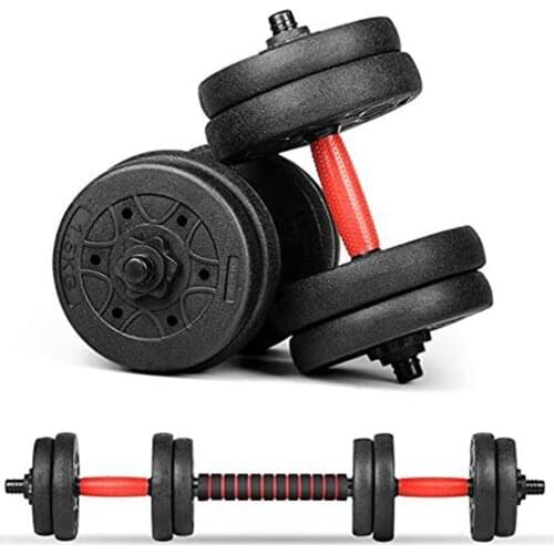 50CM Dumbbell Bars Adjustable Dumbbell Weight Set Barbell Lifting Bars Durable Dumbbell Handle With Spin-Lock Collars