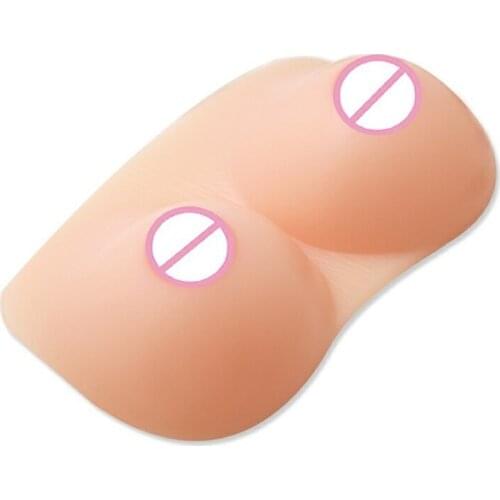 Strap on Breast Forms Silicone Fake Breastplate for Crossdressers Mastectomy