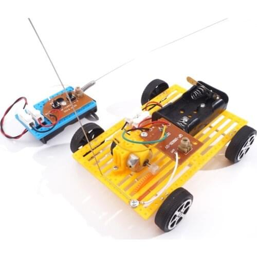 DIY Assembly Wireless Remote Control Racing Car Model Kits Technology Science Physical Experiments Educational Toys For Children