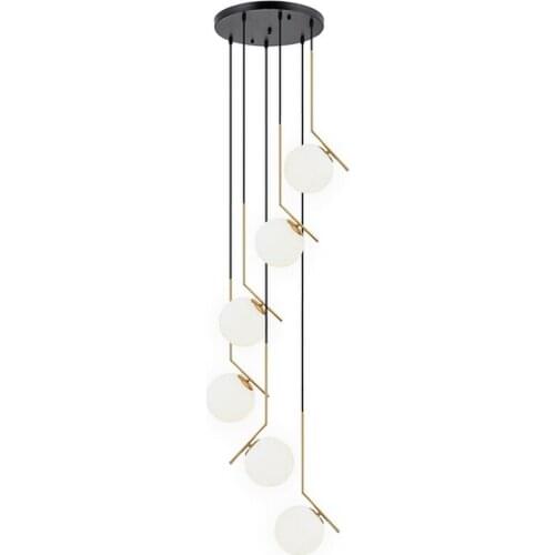 Modern magic bean hanging pendant lights for Living Room Duplex Villa Lobby Spiral Stair home decoration indoor led lighting