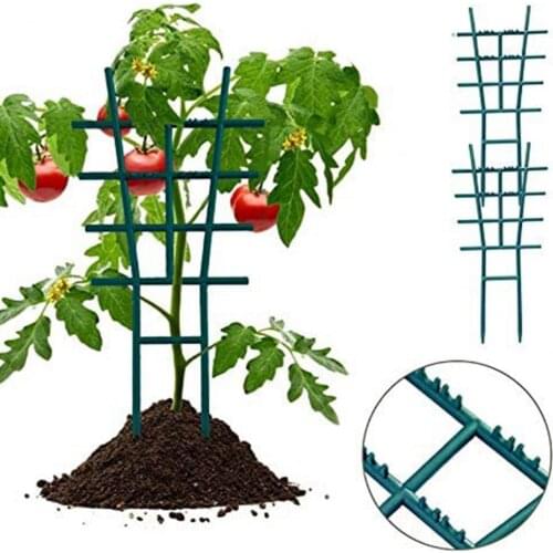 Plant Support Rack Practical Corrosion-resistance Plastic Garden Growth Stake Arms Stand T type garden support frame flower rack