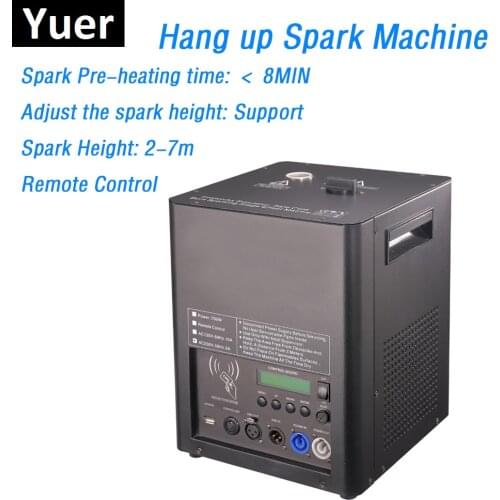 1XLot Free Shipping 500W Hang Up Spark Machine DMX Fire Machine Flame Projector 2-7 Meter Spark Height Cold Fireworks Fountain