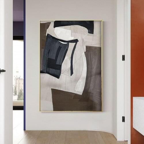 100% Hand Painted Handmade Abstract Seaside Oil Paintings On Canvas Modern Wall Pictures For Living Room Decoration No Frame