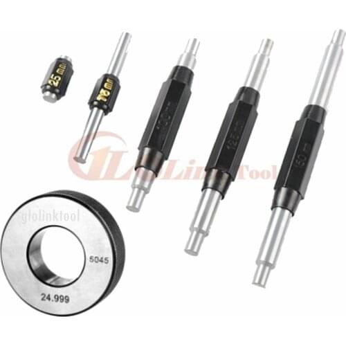 25-200mm caliper micrometer inner diameter outer diameter calibration block rod bar gauge bar and 25mm ring gauge measuring tool