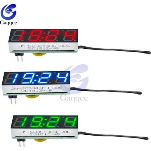 3 In 1 LED DS3231 DS3231SN Digital Tube Clock Temperature Voltage Module Time Thermometer Voltmeter Time Meter Board DC 5V-30V