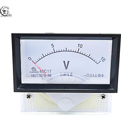 85C17 DC 1V 2V 3V 5V 10V 15V 20V 30V 50V 100V 500V Panel Meter voltmeter for voltage Testing voltage Tester Gauge