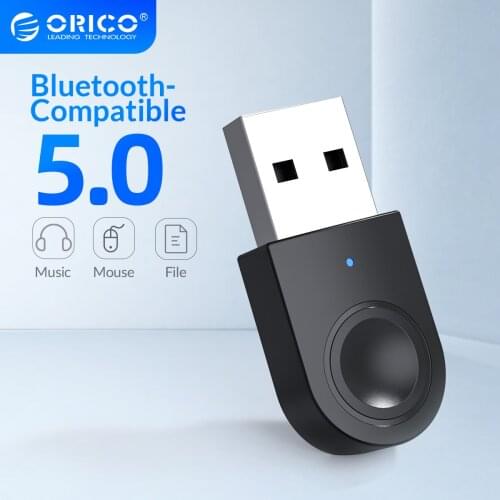 ORICO USB Bluetooth-Compatible Dongle 5.0 Adapter Music Audio Receiver Transmitter Support Windows 7/8/10 for PC Laptop Speaker
