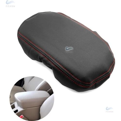 For Toyota Rav4 RAV 4 2006 2007 2008 - 2012 Car Accessories Interior Center Control Armrest Box Cover PU Leather with Foam Decor
