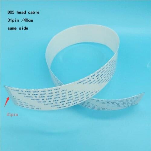 20PCS Dx5 printhead data cable 31pin 40cm for epson dx5 head FFC flat cable for Allwin Galaxy Xuli Sunika Mutoh Mimaki printer