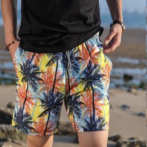 Mens Swim Shorts Beach Board Shorts with Pocket Summer Volley Shorts for Men Quick Dry Swimwear Mens Swimming Trunks