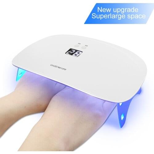 Newest Nail Lamp Double Light Source LED UV Lamp Nails Light Nail Dryer For Curing All Kinds Of Nail Gel Polish