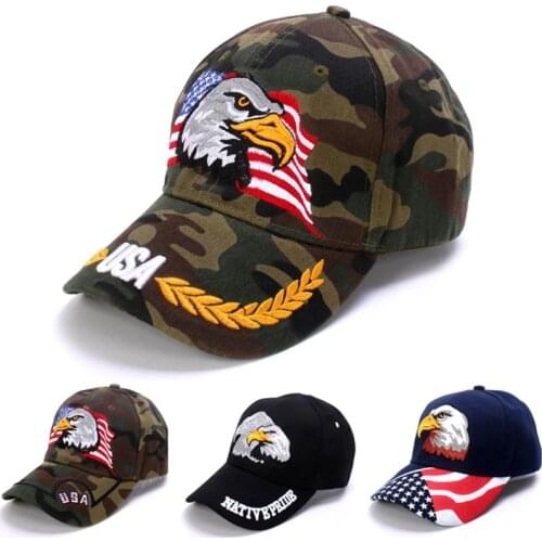 Baseball Cap Adorable Animal Farm Snapback Caps Fishing Hat for Men Women Patriotic Embroidered American Eagle Flag Usa Sun Caps