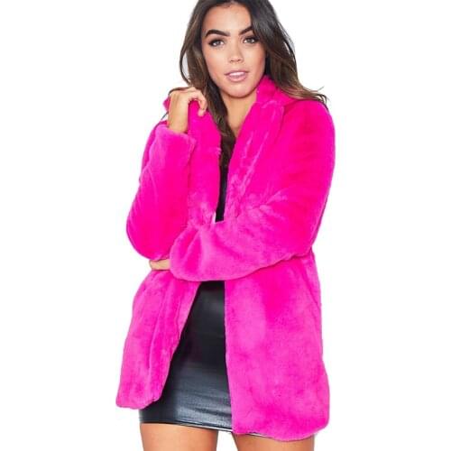 Autumn Winter Fur Jackets Woman Fashion Loose Fur Fleece coat Outer Wear Women Medium Length Plus Size Thicken Jacket Streetwear