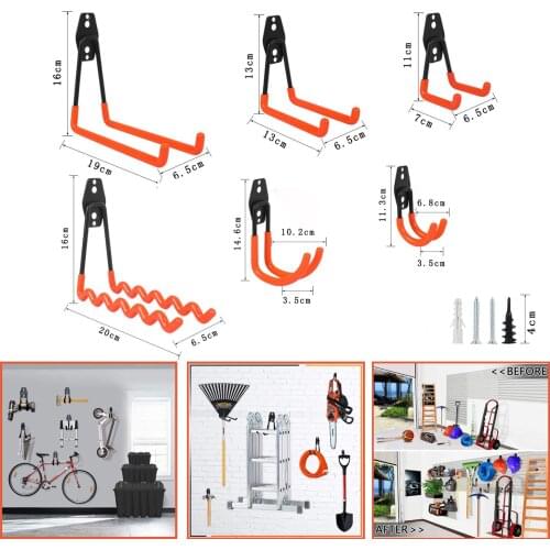 Bicycle Support Bike Wall Mount Hook Stand Parking Holder for Hanging Tools Warehouse Storage Tool Organizer Bike Accessories