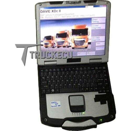 For DAF paccar DAF Davie VCI560 daf davie program+though-book cf19 laptop preinstalled Davie developer tool software as gift