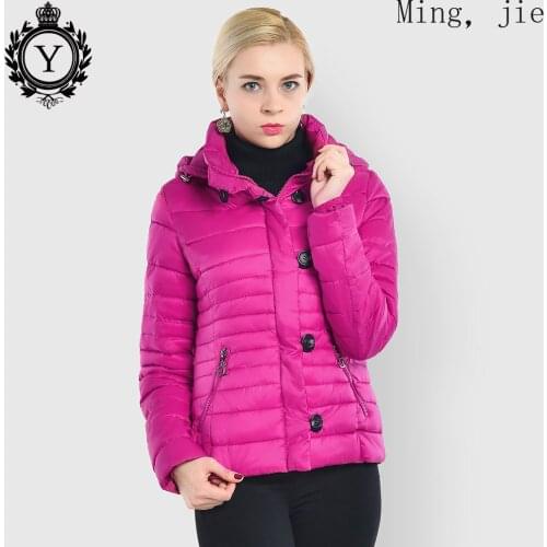 Winter Womens Short European and American Solid Color Down Padded Warm Jacket Luxury Designer Design Bubble Coat Large Size