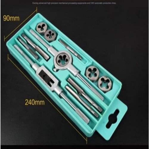 Free shipping 12/20/40Pcs/set Hand Threading Dia M3-M12 Manually Type Threaded Tap Sets,Tap wrench & Die wrench, hand screw taps
