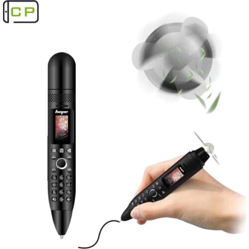 Hope AK008 Magic Voice Pen Cellphone Bluetooth Dialer Reporter Recording Mobile Phone Sync Contact Mini Handheld Fan Celular