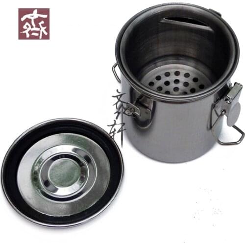 Oil Painting Brush Stainless Steel Brush Washer With Handle Wash Pen Barrel Bucket With Filter Screen Convinent Art Supplies