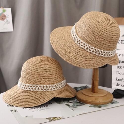 New 2021 Straw Summer Hat Women Sun Hat with Wind Lanyard Wide Brim UPF 50+ un Protection Beach Hat Raffia Female Summer Cap