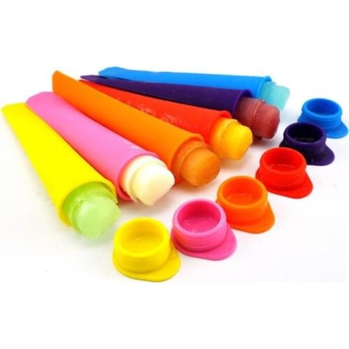 Silicone Ice Pop Mold Popsicles Mould with Lid DIY Ice Cream Makers Push Up Ice Cream Jelly Lolly Pop For Popsicle LX1433