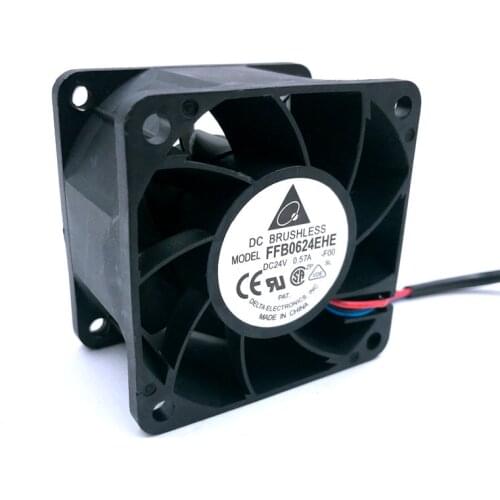 Brand New for delta FFB0624EHE -F00 FG 24V 0.57A 6CM 6038 dual ball bearing fan for 60*60*38mm 8000RPM