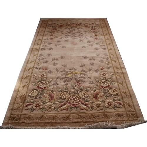 Modern Hand Made Wool Rug Savonnerie Design Nice Folk Carpet Home Decore Mandala Area Runner Art Decor Wool Rug Carpet
