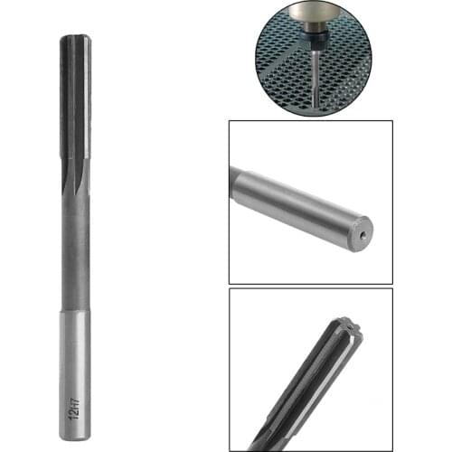 12mm HSS Straight Shank Chucking Reamer Machine Reamer Milling Cutter Tool